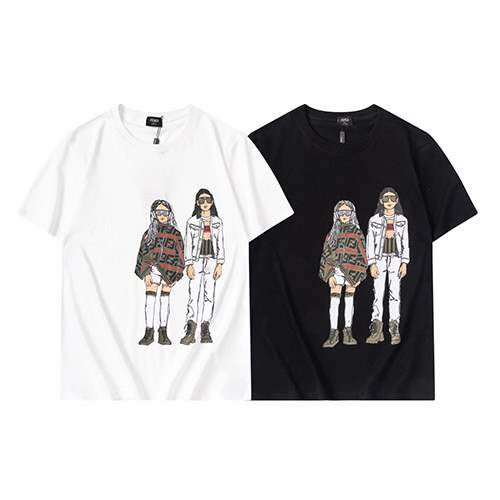【フェンディ】メンズ レディース 半袖Tシャツ 