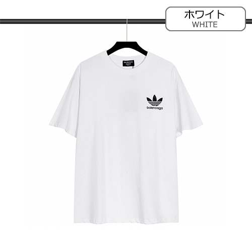 バレンシアガ偽物 × アディダス メンズ レディース 半袖Tシャツ