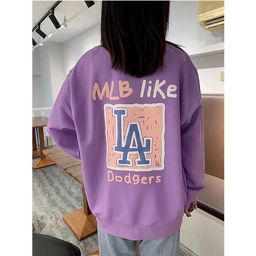 【MLB】メンズ レディース 長袖　スウェットTシャツ 