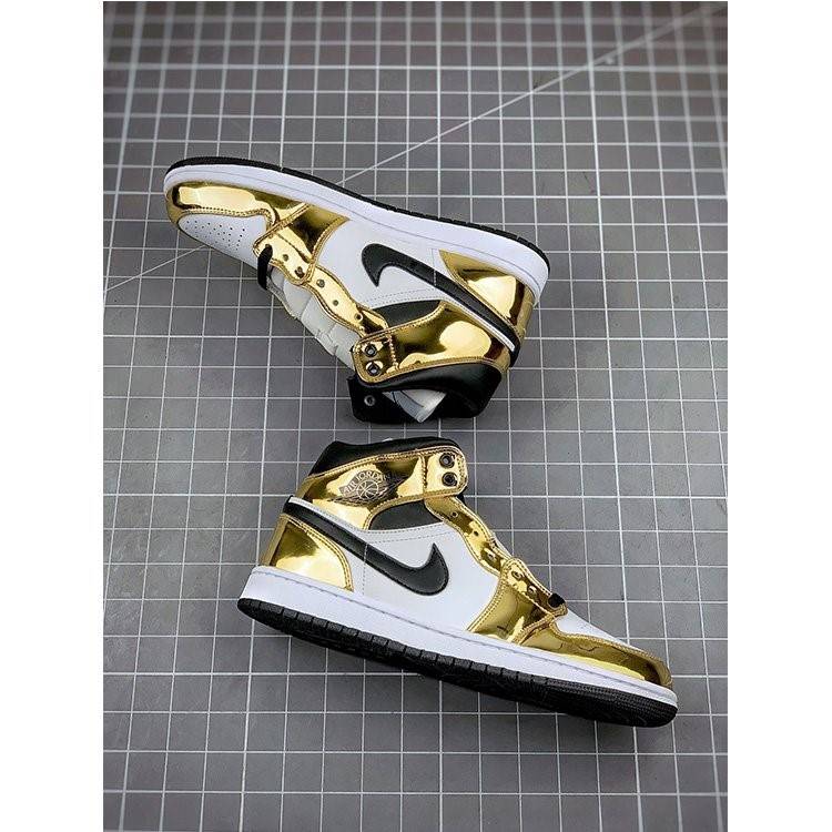 【ナイキ 】Air Jordan 1 Mid "Metallic Gold" メンズ レディース  スニーカー  