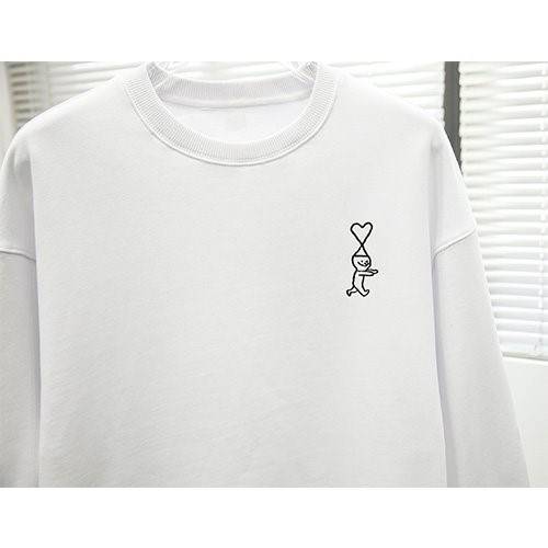【AMI】メンズ レディース 長袖　スウェットTシャツ  
