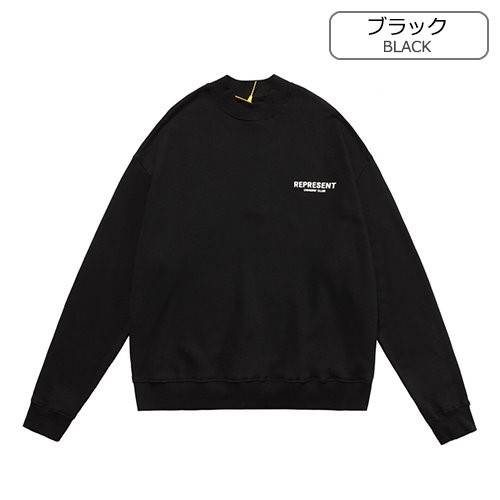 【REPRESENT】メンズ レディース 長袖　スウェットTシャツ 