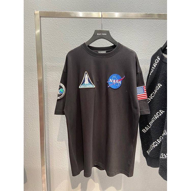 【バレンシアガ】×【NASA】 メンズ レディース 半袖Tシャツ   