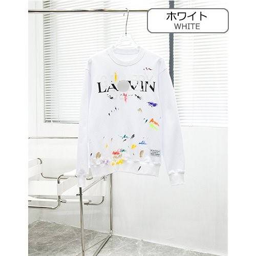 【ランバン】メンズ レディース 長袖　スウェットTシャツ   