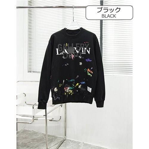 【ランバン】メンズ レディース 長袖　スウェットTシャツ   