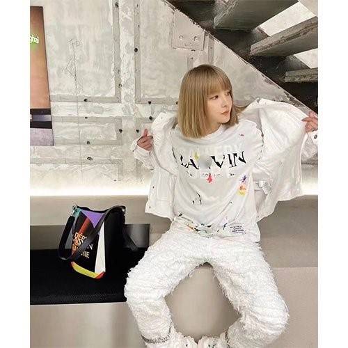 【ランバン】メンズ レディース 半袖Tシャツ  