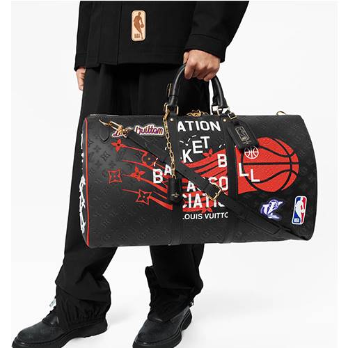 ルイヴィトン偽物×【NBA】M58516 Keepall Bandouliere 55 高品質 旅行バック　2WAYバック  レディース メンズ