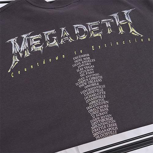 【MEGADETH】メンズ レディース 半袖Tシャツ 