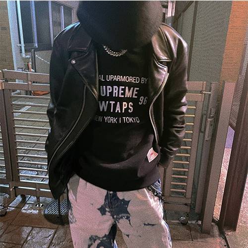 シュプリームスーパーコピー×ダブルタップスメンズ レディース 長袖　スウェットTシャツー