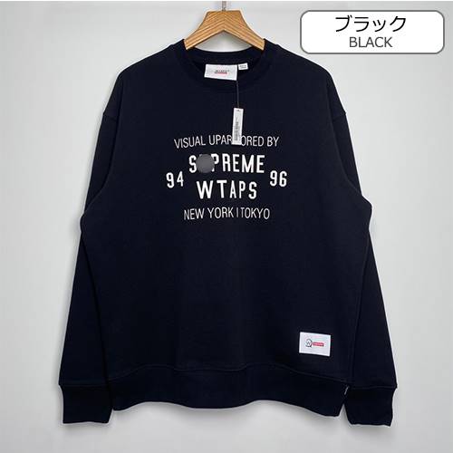 シュプリームスーパーコピー×ダブルタップスメンズ レディース 長袖　スウェットTシャツー