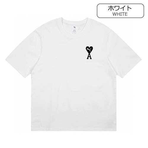 【アミ】×【PUMA】メンズ レディース 半袖Tシャツ 
