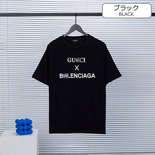 【バレンシアガ】×グッチスーパーコピーメンズ レディース 半袖Tシャツ