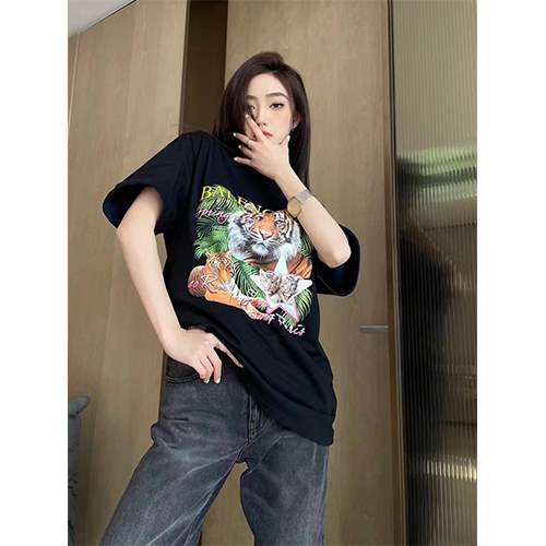 【バレンシアガ】両面 メンズ レディース 半袖Tシャツ 