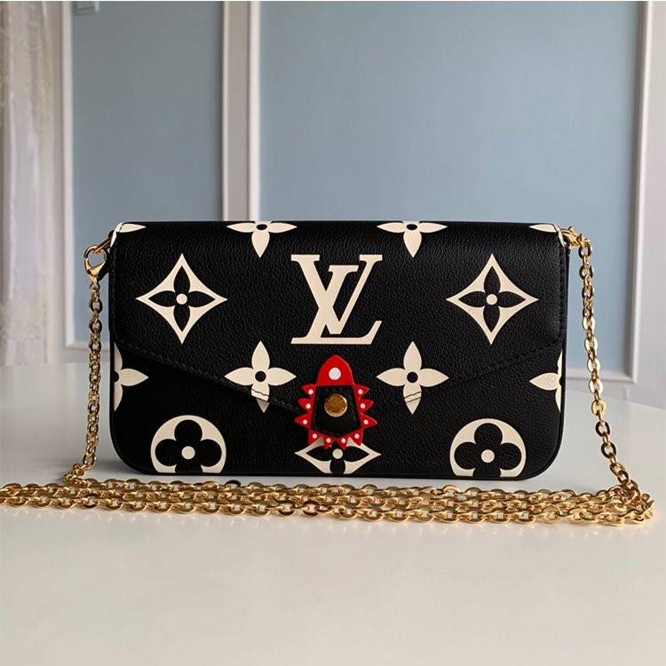ルイヴィトンコピークラフティ ポシェット フェリシテ チェーン クラッチバッグ M69515
