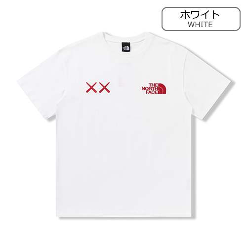 【ノースフェイス】×【KAWS】メンズ レディース 半袖Tシャツ 
