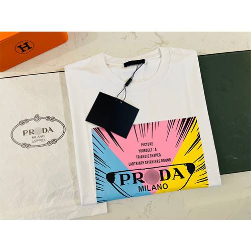 【プラダ】メンズ レディース 半袖Tシャツ 
