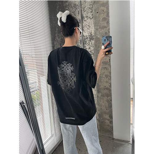クロムハーツ偽物メンズ レディース 半袖Tシャツ