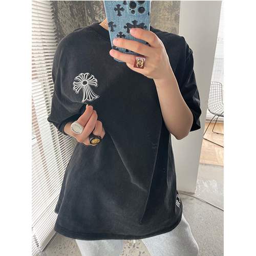 クロムハーツ偽物メンズ レディース 半袖Tシャツ