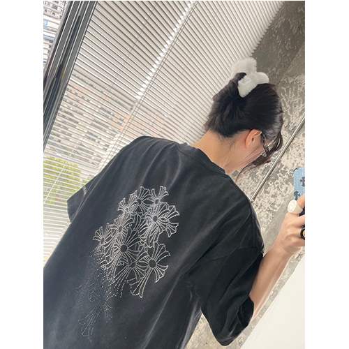 クロムハーツ偽物メンズ レディース 半袖Tシャツ