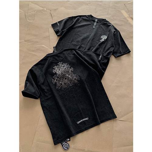 クロムハーツ偽物メンズ レディース 半袖Tシャツ