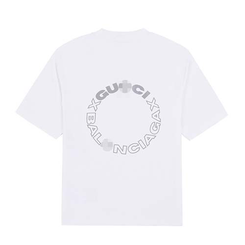 【バレンシアガ】×【グッチ】メンズ レディース 半袖Tシャツ 