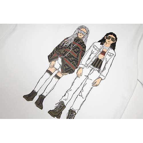 【フェンディ】メンズ レディース 半袖Tシャツ 