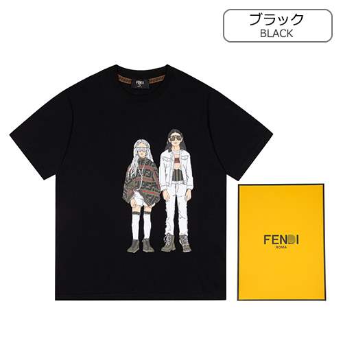 【フェンディ】メンズ レディース 半袖Tシャツ 